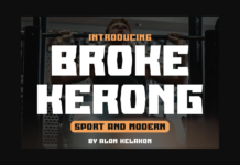 Broke Kerong Font Poster 1