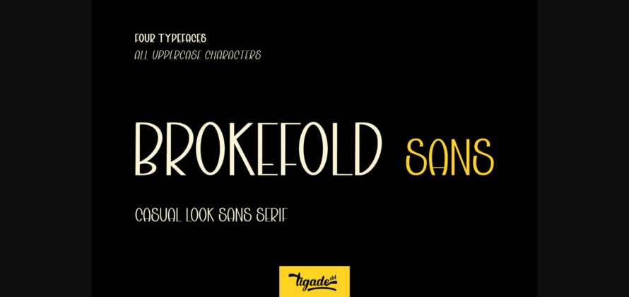 Brokefold Sans Font Poster 3