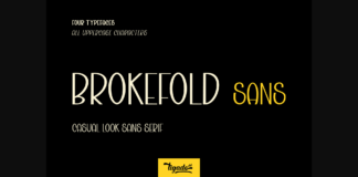 Brokefold Sans Font Poster 1
