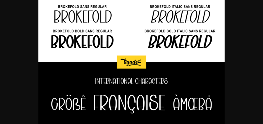 Brokefold Sans Font Poster 5