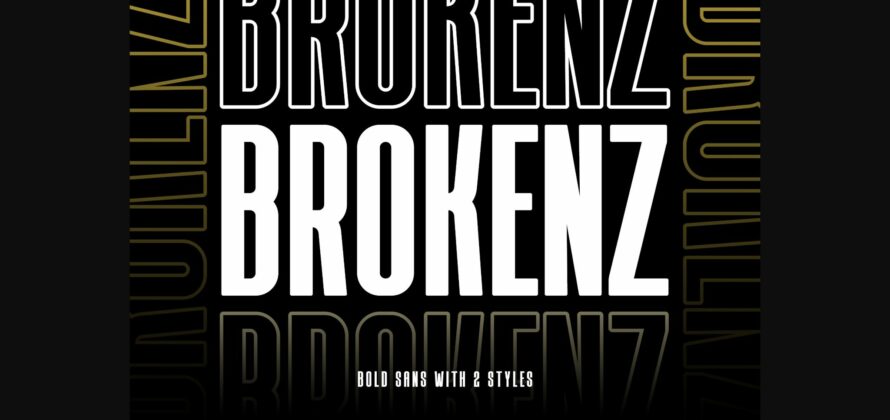 Brokenz Font Poster 3