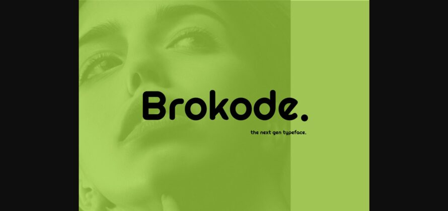 Brokode Modern Typeface Font Poster 3