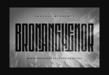 Bronanghenor Font Poster 1