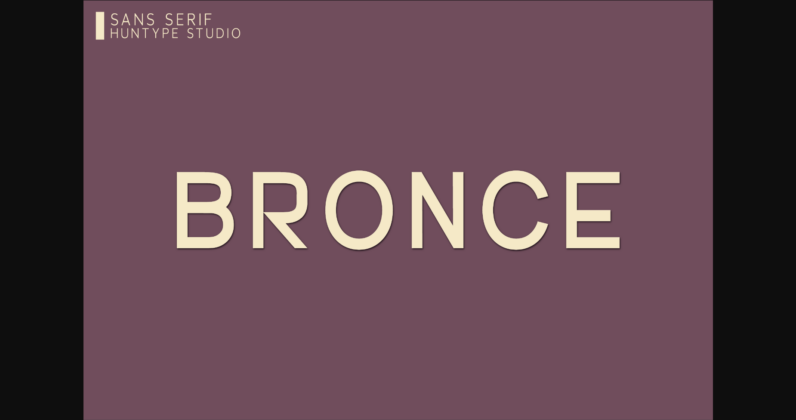 Bronce Font Poster 3