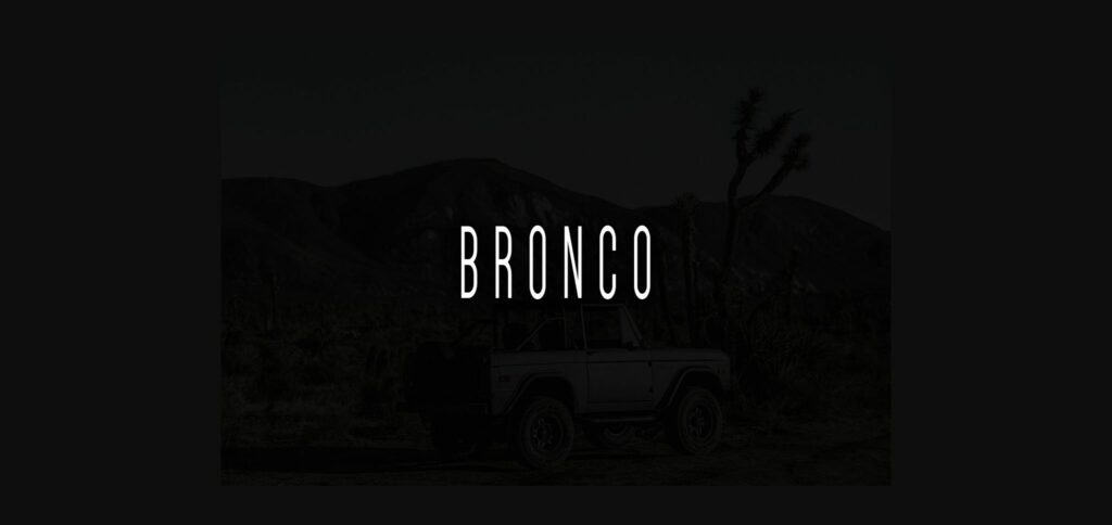 Bronco Font Poster 3
