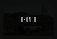 Bronco Font Poster 1