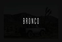 Bronco Font Poster 1
