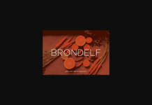 Brondelf Font Poster 1