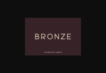 Bronze Font Poster 1