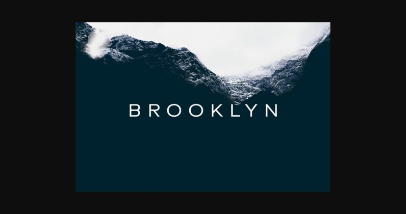 Brooklyn Font Poster 3