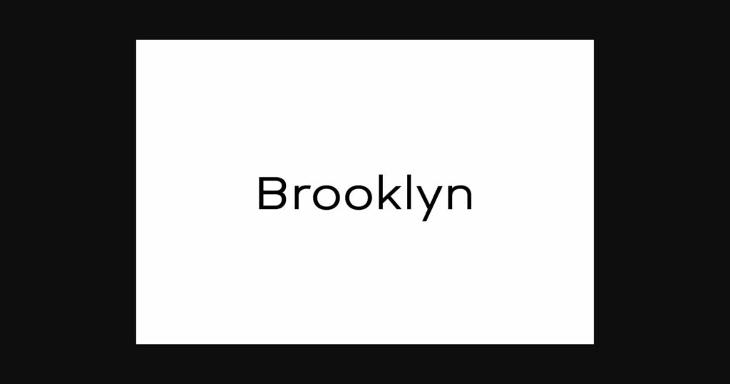 Brooklyn Font Poster 4