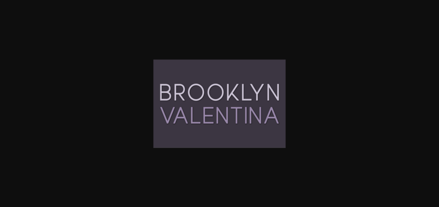 Brooklyn Valentina Font Poster 3