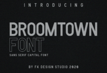 Broomtown Font Poster 1