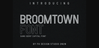 Broomtown Font Poster 1