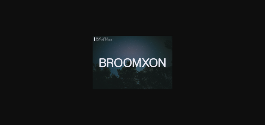 Broomxon Font Poster 3