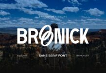 Broonick Font Poster 1