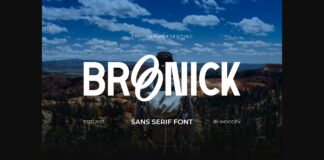 Broonick Font Poster 1