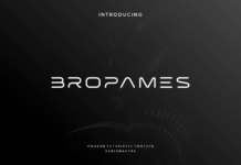 Bropames Font Poster 1