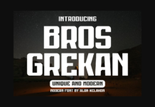 Bros Grekan Font Poster 1