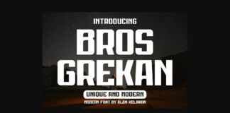 Bros Grekan Font Poster 1