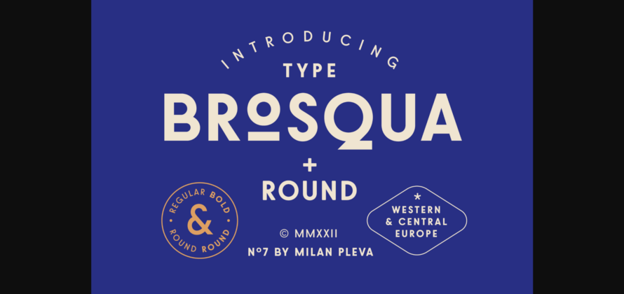 Brosqua Font Poster 3