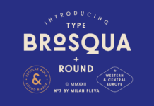 Brosqua Font Poster 1