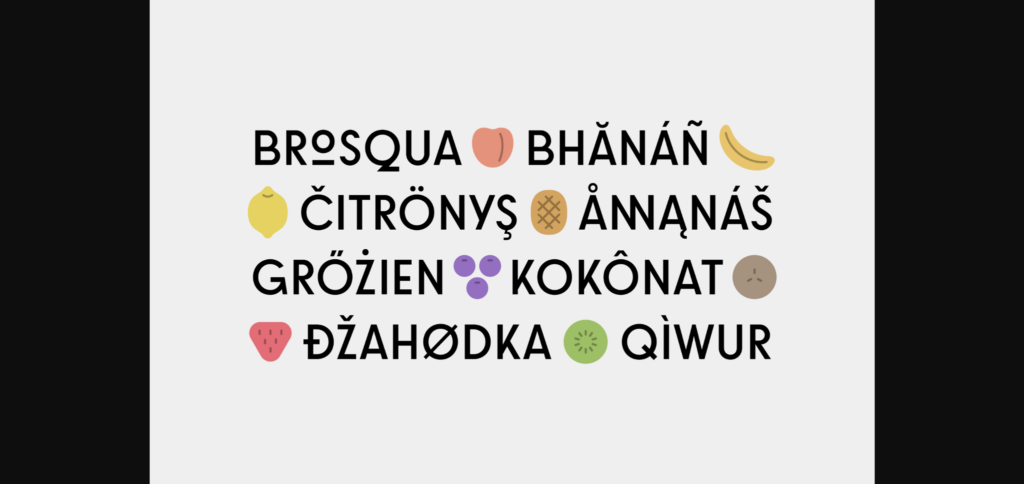 Brosqua Font Poster 7
