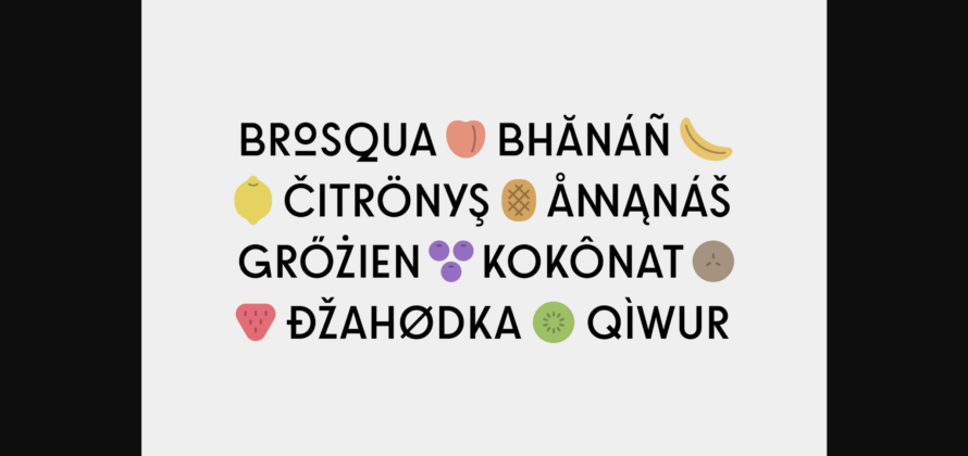 Brosqua Font Poster 7