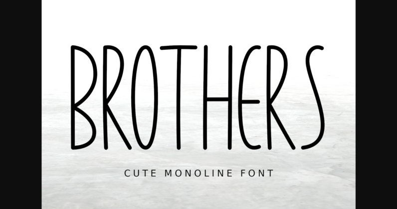 Brothers Font Poster 3