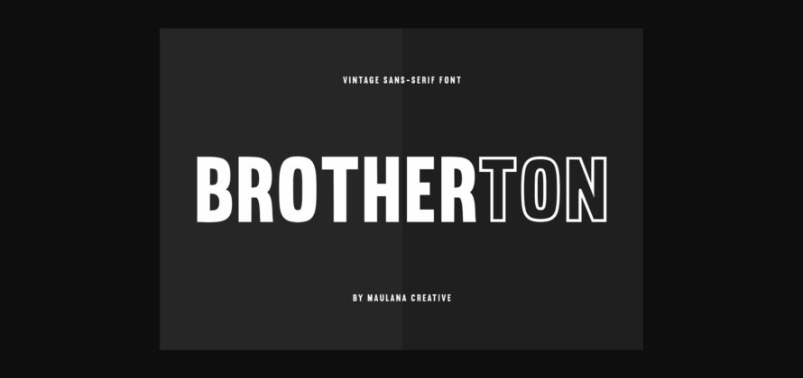 Brotherton Font Poster 3