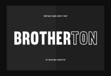 Brotherton Font Poster 1