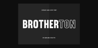 Brotherton Font Poster 1