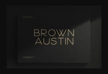 Brown Austin Font Poster 1
