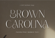 Brown Carolina Font Brown Carolina Font Poster 1