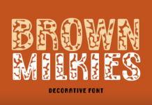 Brown Milkies Font Poster 1
