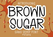 Brown Sugar Font Poster 1