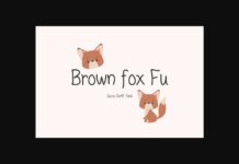 Brown Fox Fu Font Poster 1