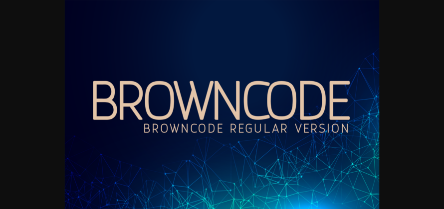 Browncode Font Poster 3