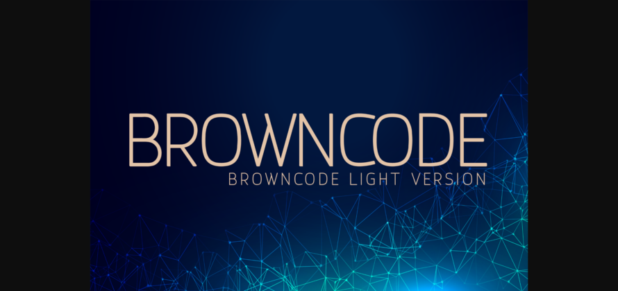 Browncode Light Font Poster 3