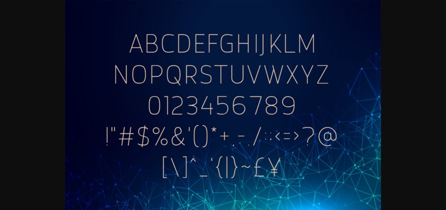 Browncode Thin Font Poster 4