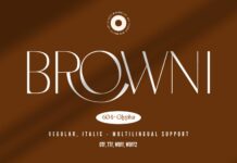 Browni Font Poster 1