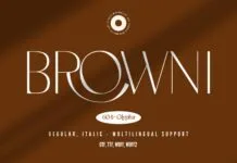 Browni Font Browni Font Poster 1