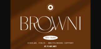 Browni Font Poster 1