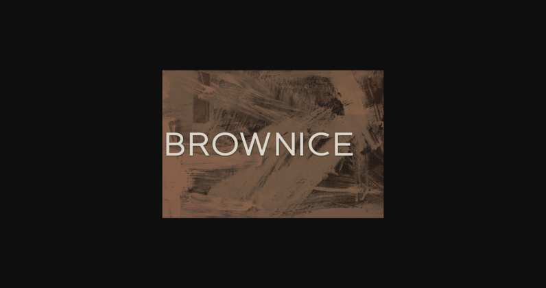Brownice Font Poster 3