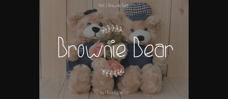 Brownie Bear Font Poster 3