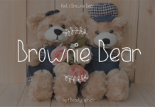 Brownie Bear Font Poster 1