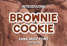 Brownie Cookie Font Poster 1