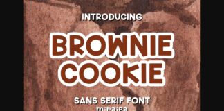 Brownie Cookie Font Poster 1