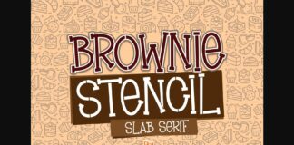 Brownie Stencil Poster 1