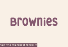 Brownies Font Brownies Font Poster 1